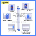 USB rechargeable LED TUBE 52 cm