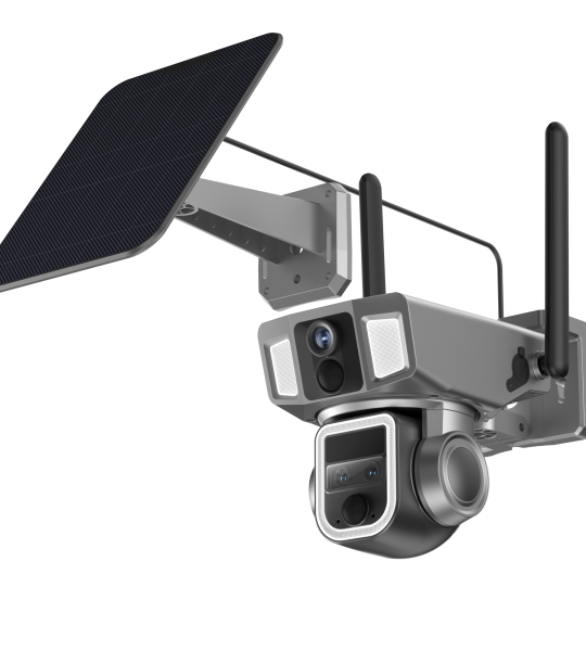 Y7A Solar Triple-Lens Linkage Camera 10X Zoom WiFi & 4G